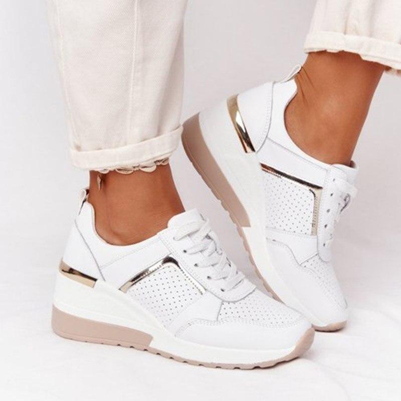 Women's Lightweight Athletic Sneakers – Breathable Mesh, Cushioned Insole, Anti-Slip Sole, Reinforced Heel Support – US Sizes 6–10.5