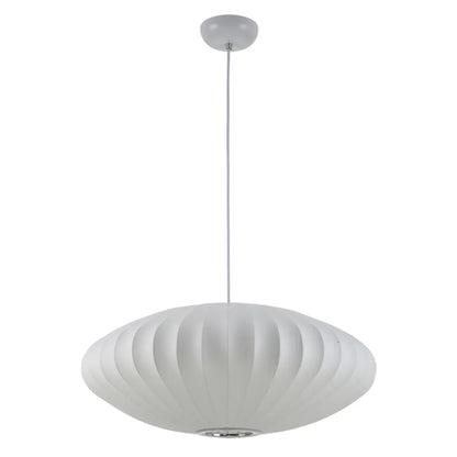 Handwoven Silk Sphere Suspension Fixture White for Dining Areas Living Rooms Bedrooms Ambient Overhead Lighting Touch Control Iron Frame Wov