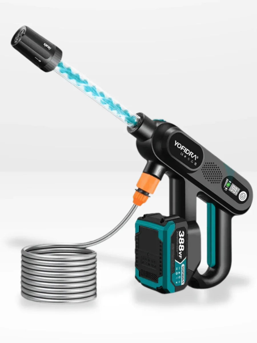 Cordless Pressure Washer 3200 PSI 5-Speed with Foam Cannon for Cars Decks Patios Home Outdoor
