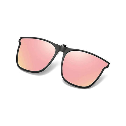 Clip-On Flip-Up Polarized Sunglasses for Prescription Glasses | UV400 Protection Lightweight Driving Eyewear Accessory Outdoor Sports Fishin