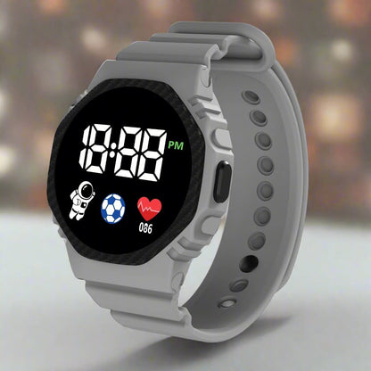 Kids Digital Sports Watch with LED Display – Waterproof Time-Teaching Wristwatch for Boys & Girls Ages 4+