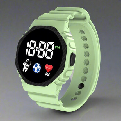 Kids Digital Sports Watch with LED Display – Waterproof Time-Teaching Wristwatch for Boys & Girls Ages 4+