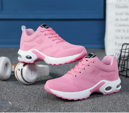 Women's Orthopedic Walking Sneakers with Arch Support – Breathable Mesh Athletic Shoes for All-Day Comfort, Cushioned Insole, Flexible