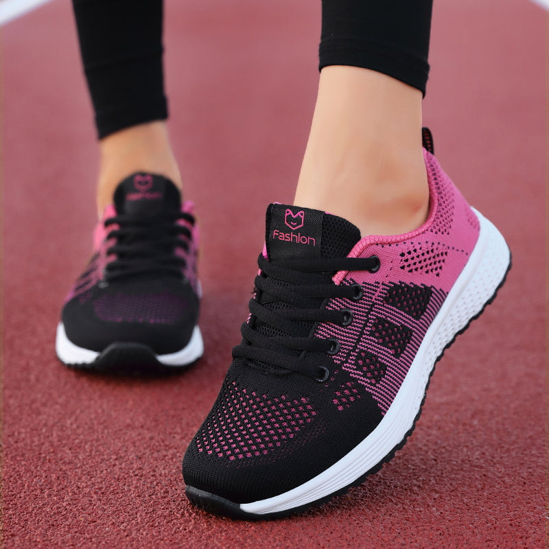 Women's Orthopedic Walking Sneakers with Arch Support – Breathable Mesh Athletic Shoes for All-Day Comfort, Cushioned Insole, Flexible