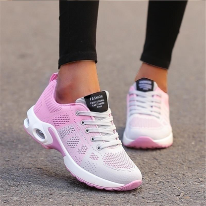 Women's Orthopedic Walking Sneakers with Arch Support – Breathable Mesh Athletic Shoes for All-Day Comfort, Cushioned Insole, Flexible
