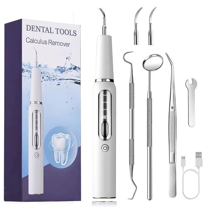 Ultrasonic Dog Teeth Cleaner with LED Light & Auto Gum Sensor for Safe At-Home Pet Dental Care
