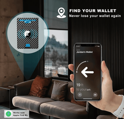 Compact RFID-Blocking Wallet with Pop-Up Card Holder & Money Clip for Men & Women – Slim Aluminum & Leather Bifold Design