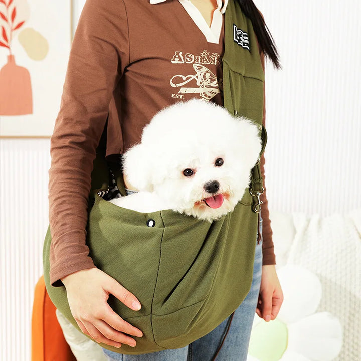 Ventilated Mesh & Padded Dog Sling Carrier