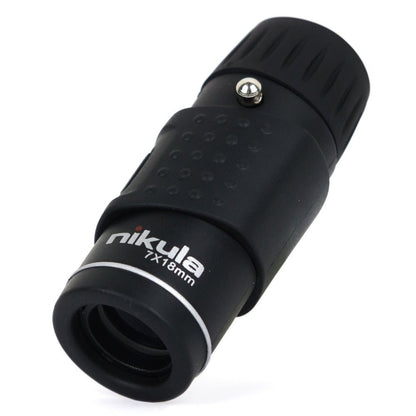 Compact 7×18 Pocket Monocular for Wildlife Observation, Stadium Events, Hiking & Travel | Handheld HD Optical Scope