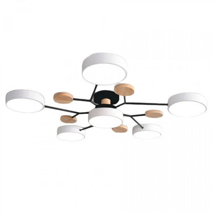 Branching LED Ceiling Light – Scandinavian Modern Design – Aluminum & Acrylic – Warm White 3000K – Energy-Efficient Fixture for Living