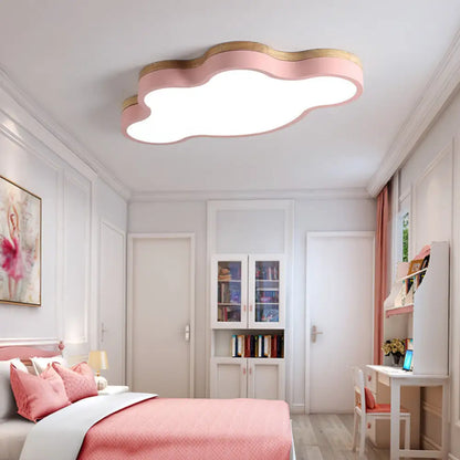 Cloud Flush Mount LED Ceiling Light for Kids Room 20-Inch Metal Fixture Nursery Playroom Bedroom Lighting Toddler Baby Décor