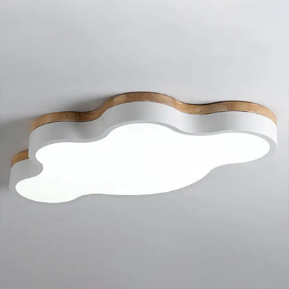 Cloud Flush Mount LED Ceiling Light for Kids Room 20-Inch Metal Fixture Nursery Playroom Bedroom Lighting Toddler Baby Décor