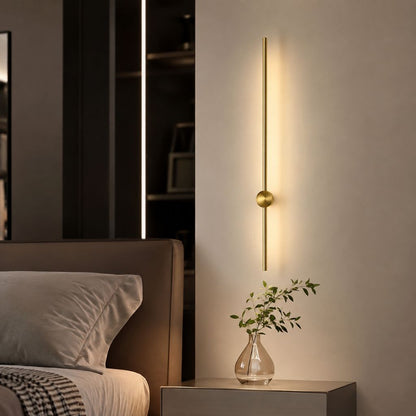 Modern Aluminum LED Wall Light Fixture for Bedroom Living Room Hallway – Adjustable White Lighting Bar Sconce 24-31 inch Decorative