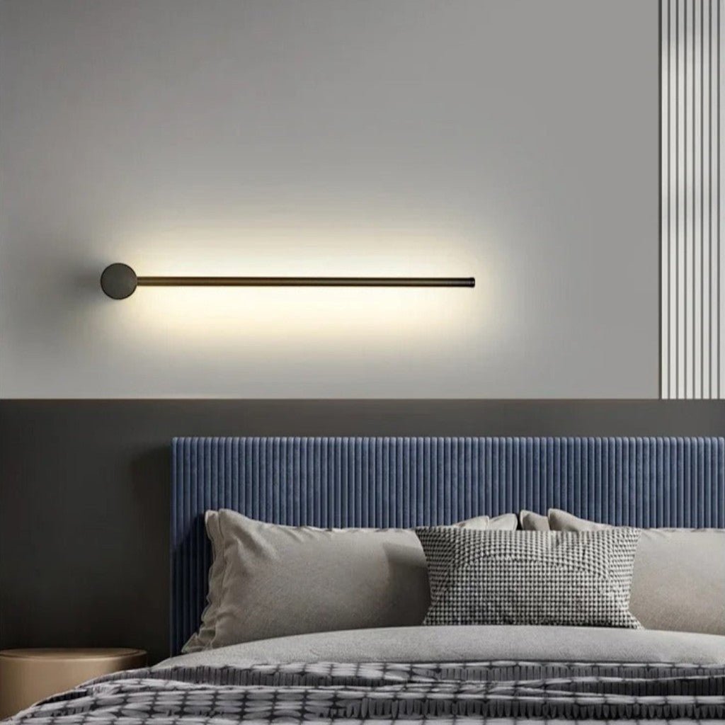 Modern Aluminum LED Wall Light Fixture for Bedroom Living Room Hallway – Adjustable White Lighting Bar Sconce 24-31 inch Decorative