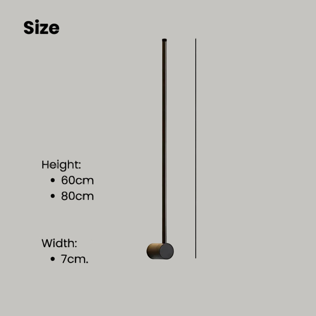 Modern Aluminum LED Wall Light Fixture for Bedroom Living Room Hallway – Adjustable White Lighting Bar Sconce 24-31 inch Decorative