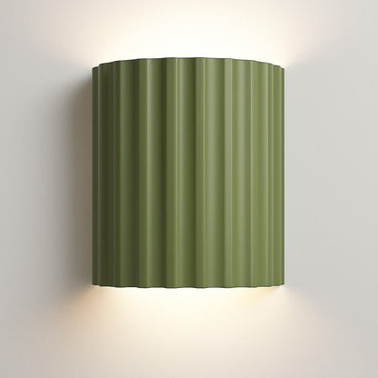 Sculptural Resin Wall Light with Up-Down Glow – Soft Pastel Finish for Hallway Bedroom Stairway – G9 LED Included – 5×7 in Sconce