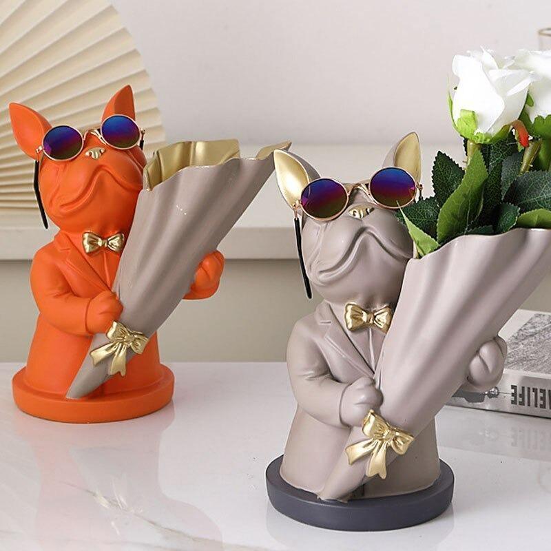 Frenchie Bulldog Woof Vase