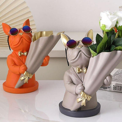 Frenchie Bulldog Woof Vase
