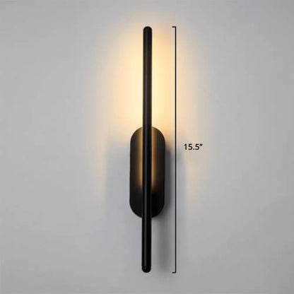 Adjustable LED Wall Sconce Light for Bedroom & Hallway - Swivel Arm Design, Acrylic Diffuser, Aluminum Finish - Modern Vertical Fixture