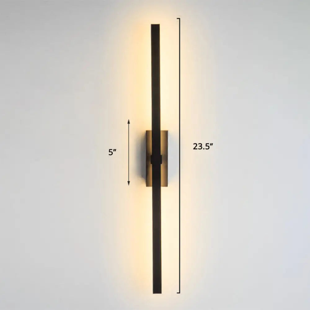 Adjustable LED Wall Sconce Light for Bedroom & Hallway - Swivel Arm Design, Acrylic Diffuser, Aluminum Finish - Modern Vertical Fixture