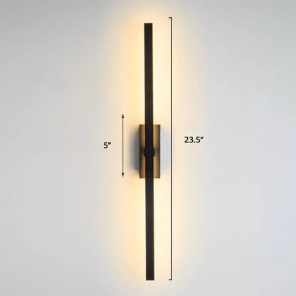 Adjustable LED Wall Sconce Light for Bedroom & Hallway - Swivel Arm Design, Acrylic Diffuser, Aluminum Finish - Modern Vertical Fixture
