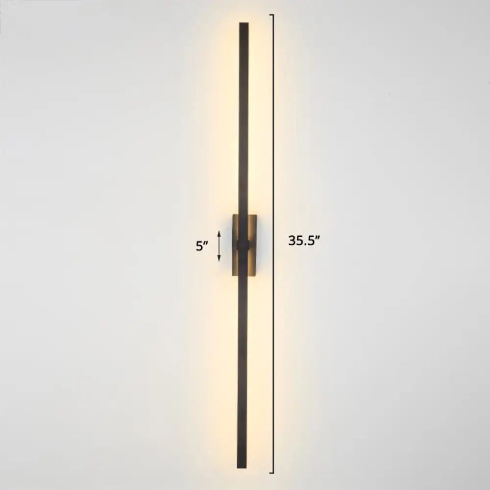 Adjustable LED Wall Sconce Light for Bedroom & Hallway - Swivel Arm Design, Acrylic Diffuser, Aluminum Finish - Modern Vertical Fixture