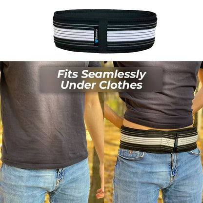 Lower Back Support Belt for SI Joint Stability and Hip Compression – Adjustable Lumbar Brace for Active Lifestyles