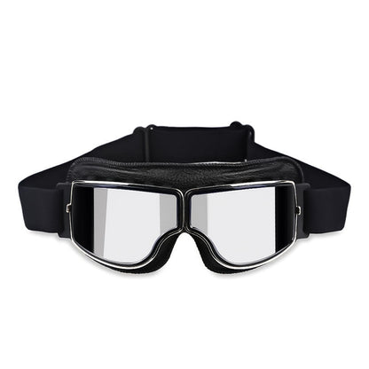 Motorcycle Goggles Fit Over Prescription Glasses Anti-Fog UV Protection Riding Eyewear for Bikers Cyclists Outdoor Sports Adjustable Strap H