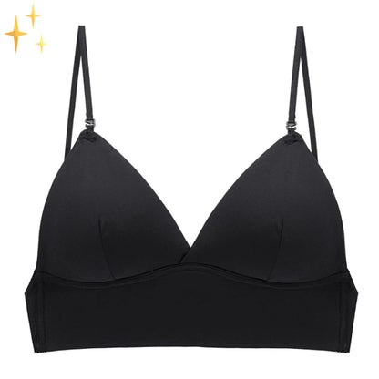 Wireless Lift Bra for Backless Dresses & Halter Tops – Invisible Nude Underwire-Free Push-Up with Adjustable Straps for Women