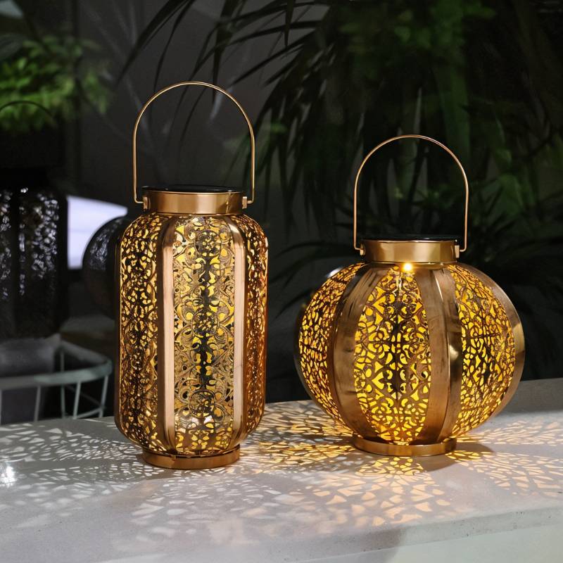 Elegant Solar Garden Lights | Durable Iron Design with Automatic Dusk Sensor | Waterproof Outdoor Lights for Stunning Ambiance