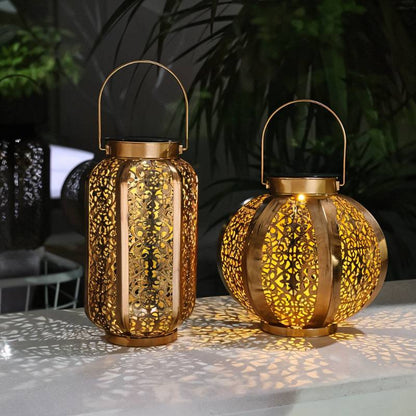 Elegant Solar Garden Lights | Durable Iron Design with Automatic Dusk Sensor | Waterproof Outdoor Lights for Stunning Ambiance