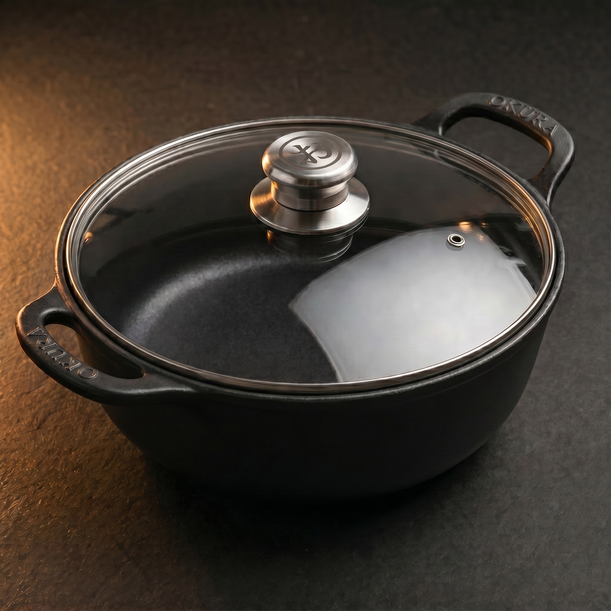 COOKELLE – Casserole Pan with Glass Lid for Convenient Home Cooking