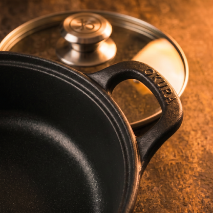 COOKELLE – Casserole Pan with Glass Lid for Convenient Home Cooking