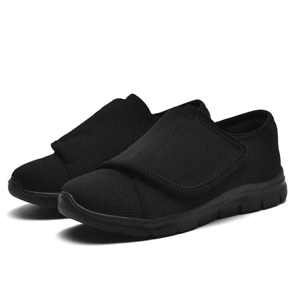 Women's Adaptive Orthopedic Sneakers Wide Width Hook Loop Comfort Walking Shoes for Swollen Feet Diabetic Footwear Elderly Edema Relief