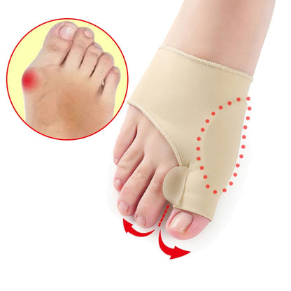 Toe Alignment Sleeve for Big Toe Joint Pain Relief – Gel Cushion Foot Corrector for Daily Comfort & Pressure Reduction – Flexible Fabric