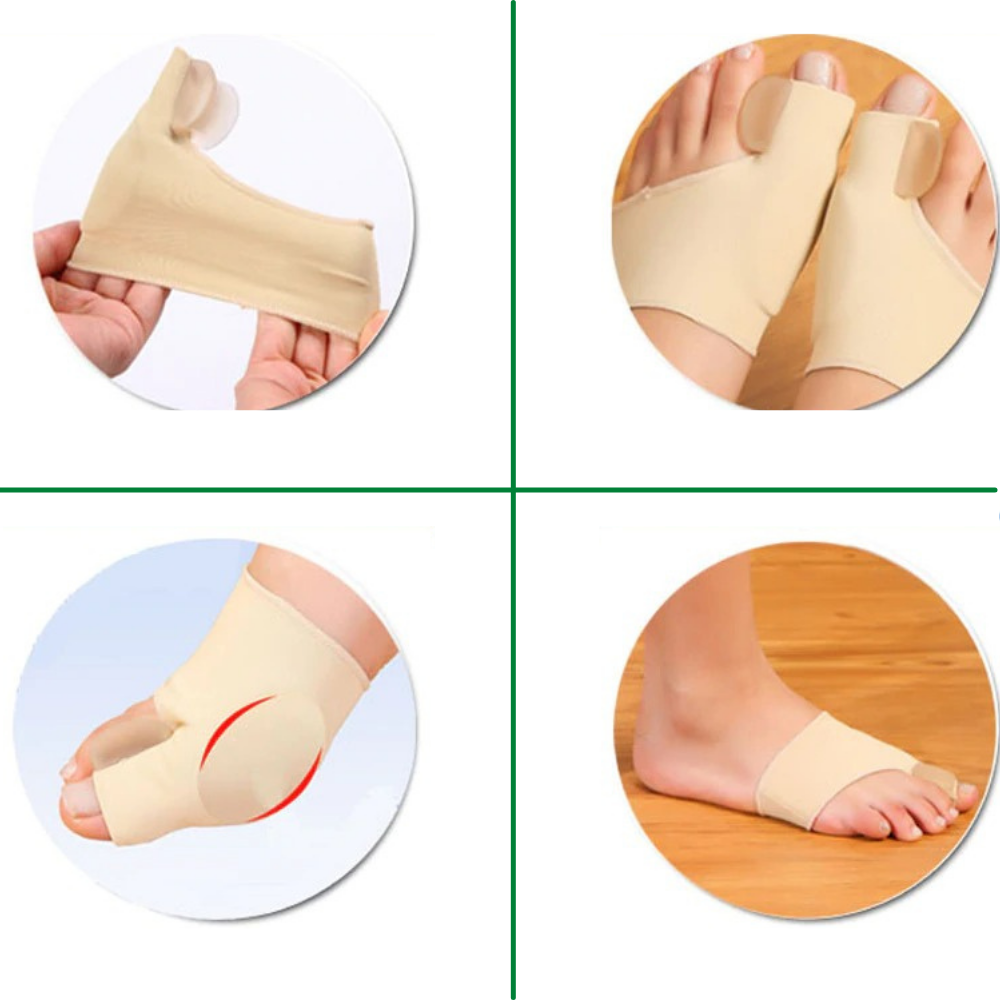 Toe Alignment Sleeve for Big Toe Joint Pain Relief – Gel Cushion Foot Corrector for Daily Comfort & Pressure Reduction – Flexible Fabric