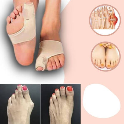 Toe Alignment Sleeve for Big Toe Joint Pain Relief – Gel Cushion Foot Corrector for Daily Comfort & Pressure Reduction – Flexible Fabric