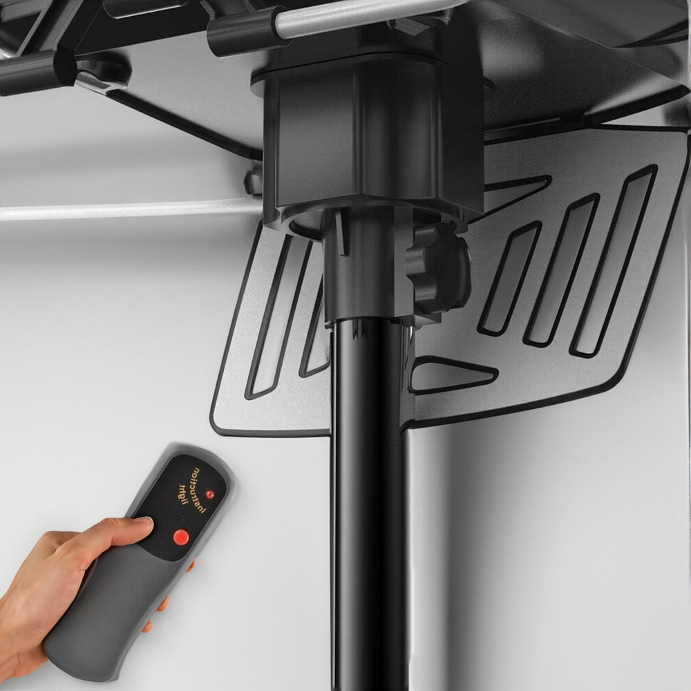 Motorized TV Antenna Outdoor 360° Rotation HD Broadcast Reception Long Range for Digital Channels Rooftop Mount with Remote Control