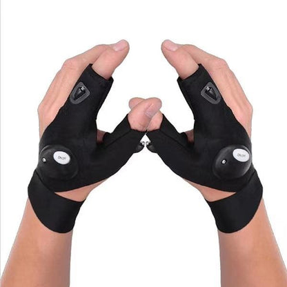 Hands-Free LED Work Glove with Fingertip Light for Repairs, Fishing & Night Tasks – Left or Right Hand