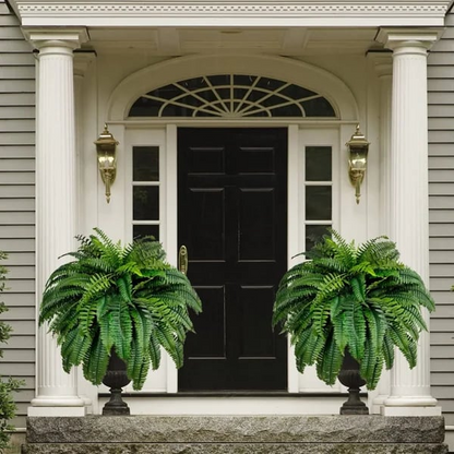 Hanging Faux Fern Plant Set – UV-Proof Outdoor Greenery 18-Piece Waterproof Vine Bundle for Patio Pergola Fence Garden Porch Decor Indoor