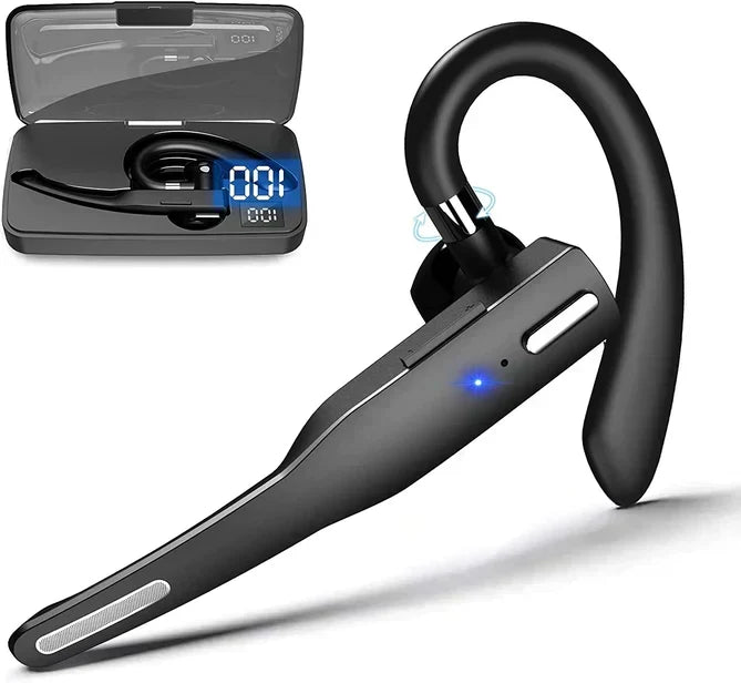 Wireless Bluetooth Headset Noise Cancelling with Dual Mic for Hands-Free Calling Truckers Business Office Driving Long Battery Life CVC 8.0
