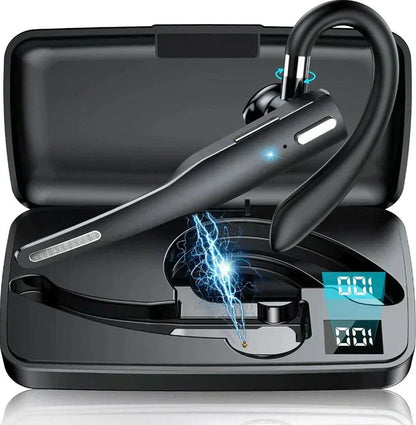 Wireless Bluetooth Headset Noise Cancelling with Dual Mic for Hands-Free Calling Truckers Business Office Driving Long Battery Life CVC 8.0