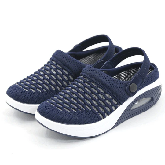 Cushioned Air-Sole Sneakers for Plantar Fasciitis Relief Women's Lightweight Posture-Correcting Athletic Shoes