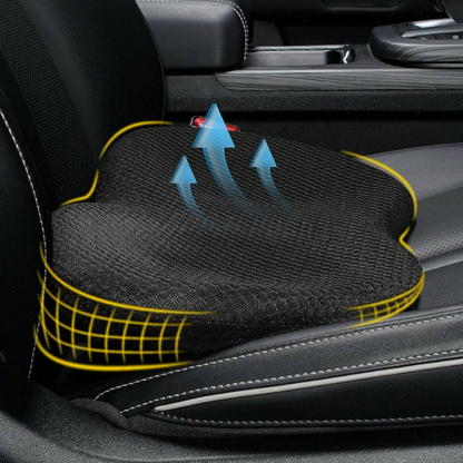 Elevate Your Drive | Car Seat Cushion with Non-Slip Base | Height Boost for Improved Driving Visibility