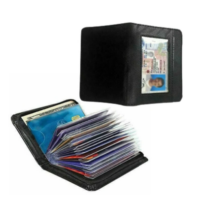 RFID-Blocking Zip Wallet with 36-Card Capacity for Women & Men – Leather-Look Travel Organizer
