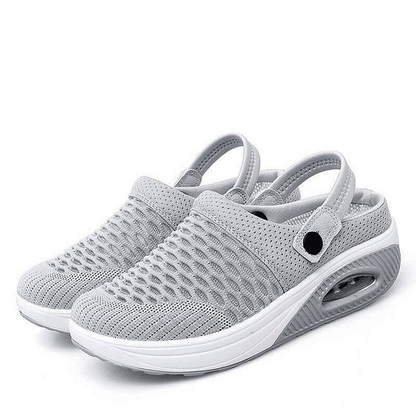 Cushioned Air-Sole Sneakers for Plantar Fasciitis Relief Women's Lightweight Posture-Correcting Athletic Shoes