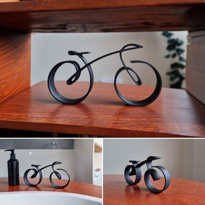 Metal Bicycle Sculpture Wall Art – Modern Wire Frame Bike Decor for Home, Office & Cycling Enthusiasts