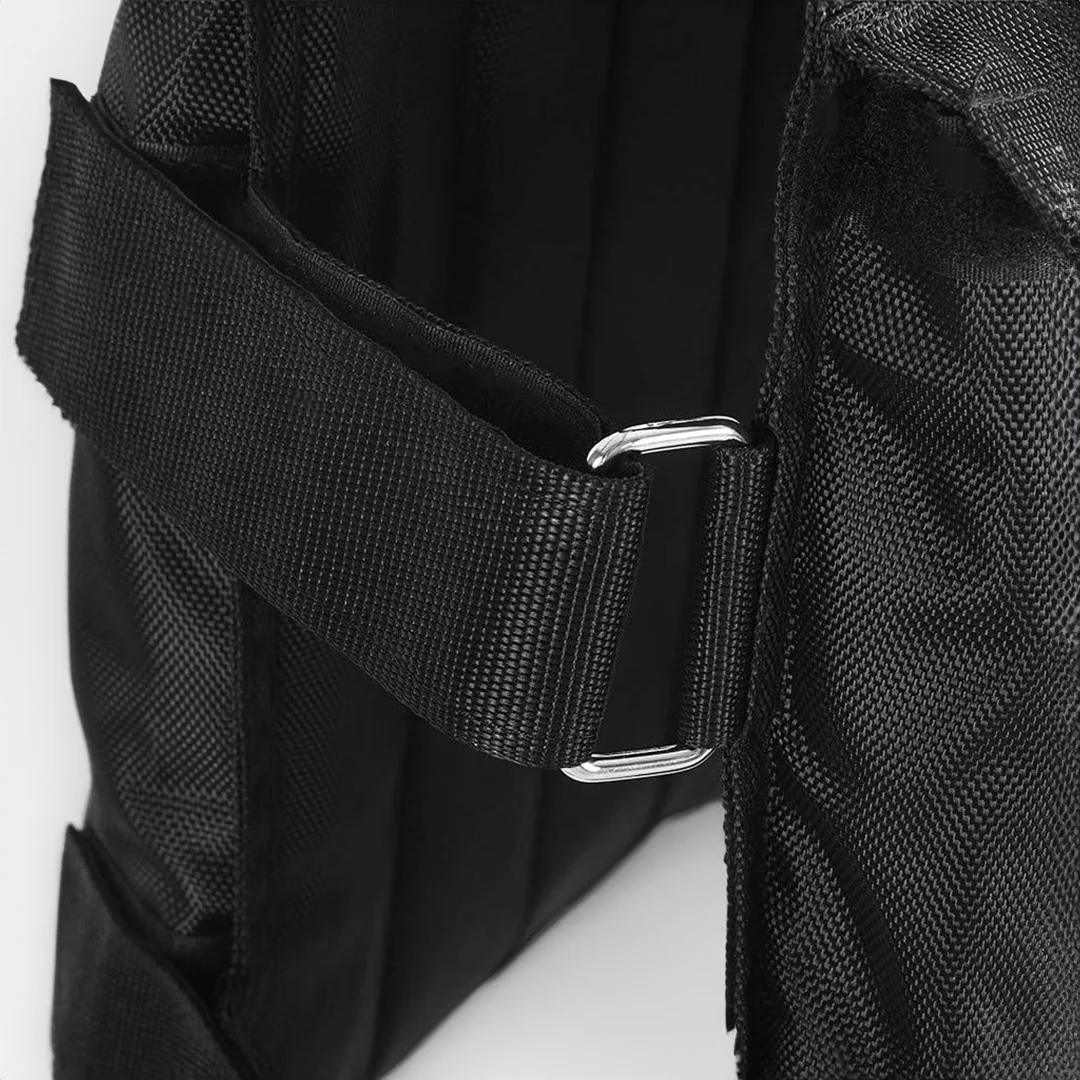Adjustable Weighted Vest for Strength Training & Cardio Up to 110 lb Load Capacity with Removable Weight Plates for CrossFit Running