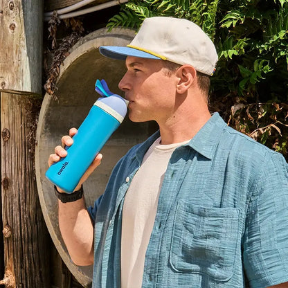 Insulated Stainless Steel Water Bottle 24 oz with Dual-Sip Spout for Gym, Hiking & Daily Hydration