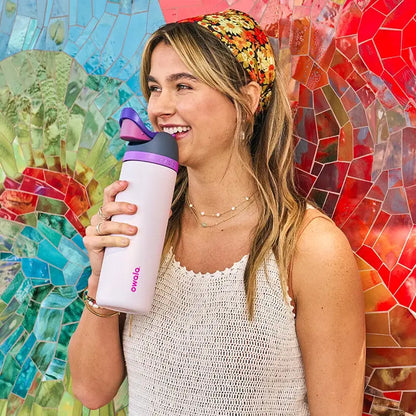 Insulated Stainless Steel Water Bottle 24 oz with Dual-Sip Spout for Gym, Hiking & Daily Hydration